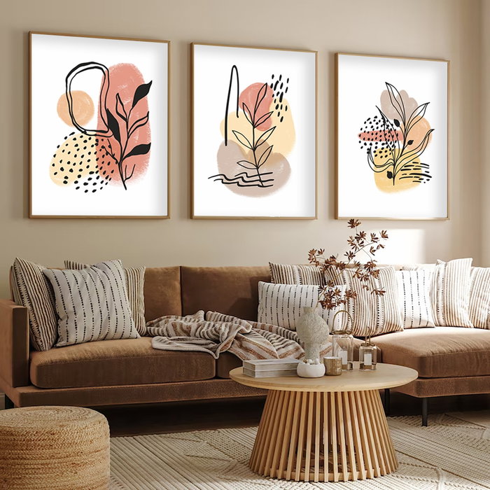 Wallity Huhu226 - Set de 3 Cuadros Decorativos 30 x 40 cm Wallity Huhu226 - Set de 3 Cuadros Decorativos 30 x 40 cm